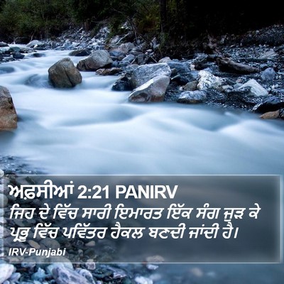 ਅਫ਼ਸੀਆਂ 2:21 PANIRV Bible Verse Image