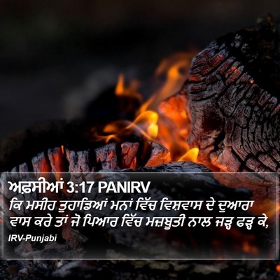 ਅਫ਼ਸੀਆਂ 3:17 PANIRV Bible Verse Image