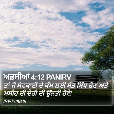 ਅਫ਼ਸੀਆਂ 4:12 PANIRV Bible Verse Image