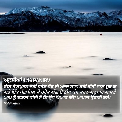 ਅਫ਼ਸੀਆਂ 4:16 PANIRV Bible Verse Image