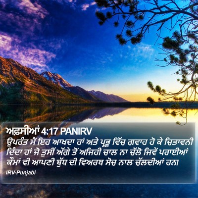 ਅਫ਼ਸੀਆਂ 4:17 PANIRV Bible Verse Image