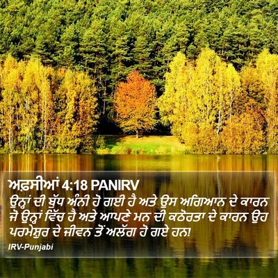 ਅਫ਼ਸੀਆਂ 4:18 PANIRV Bible Verse Image