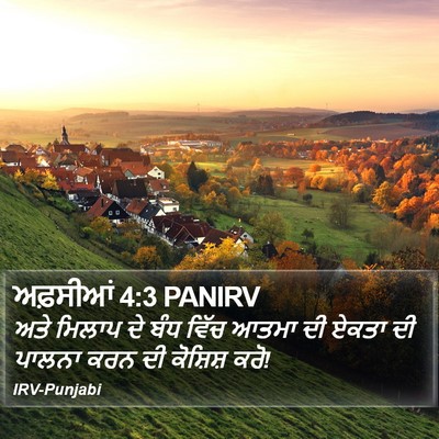 ਅਫ਼ਸੀਆਂ 4:3 PANIRV Bible Verse Image