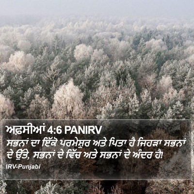 ਅਫ਼ਸੀਆਂ 4:6 PANIRV Bible Verse Image