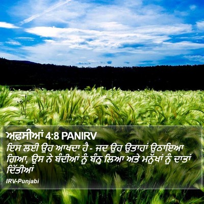 ਅਫ਼ਸੀਆਂ 4:8 PANIRV Bible Verse Image