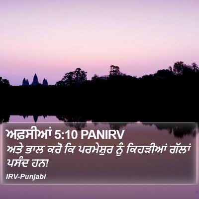ਅਫ਼ਸੀਆਂ 5:10 PANIRV Bible Verse Image