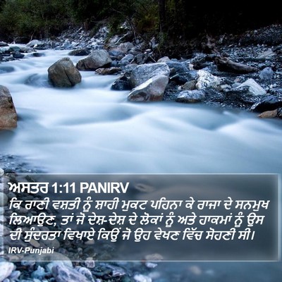 ਅਸਤਰ 1:11 PANIRV Bible Verse Image