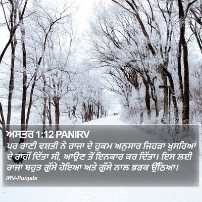 ਅਸਤਰ 1:12 PANIRV Bible Verse Image