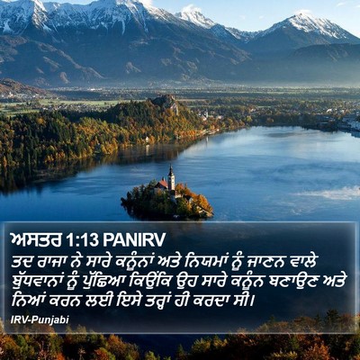 ਅਸਤਰ 1:13 PANIRV Bible Verse Image