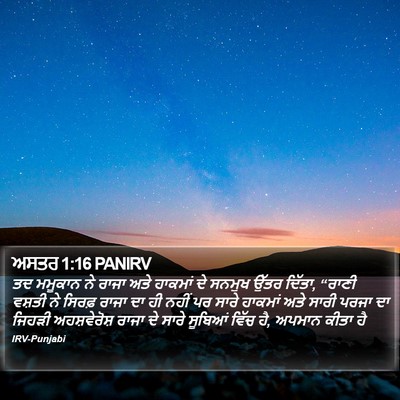ਅਸਤਰ 1:16 PANIRV Bible Verse Image
