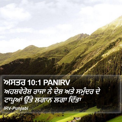 ਅਸਤਰ 10:1 PANIRV Bible Verse Image