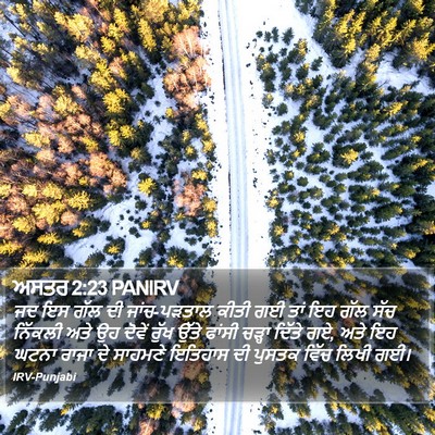 ਅਸਤਰ 2:23 PANIRV Bible Verse Image