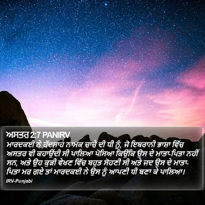 ਅਸਤਰ 2:7 PANIRV Bible Verse Image