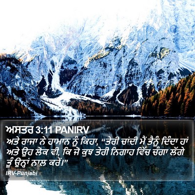 ਅਸਤਰ 3:11 PANIRV Bible Verse Image