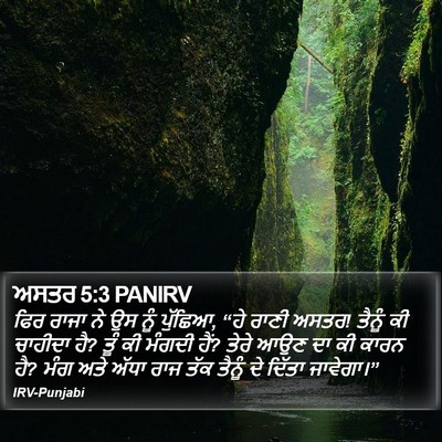 ਅਸਤਰ 5:3 PANIRV Bible Verse Image