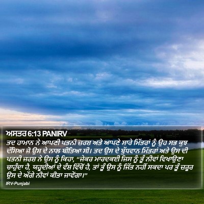 ਅਸਤਰ 6:13 PANIRV Bible Verse Image