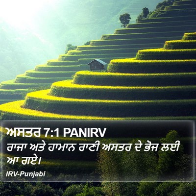 ਅਸਤਰ 7:1 PANIRV Bible Verse Image
