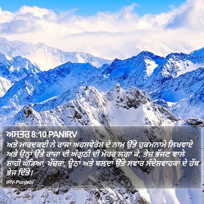 ਅਸਤਰ 8:10 PANIRV Bible Verse Image