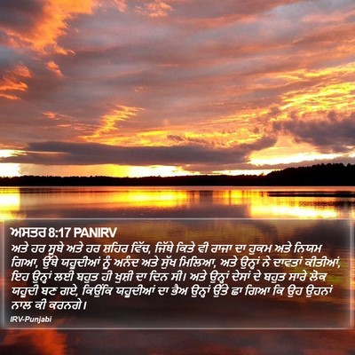 ਅਸਤਰ 8:17 PANIRV Bible Verse Image
