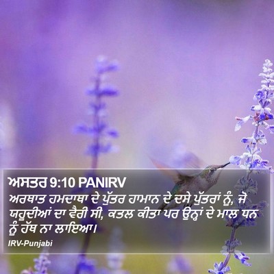 ਅਸਤਰ 9:10 PANIRV Bible Verse Image