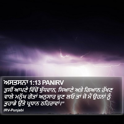 ਅਸਤਸਨਾ 1:13 PANIRV Bible Verse Image