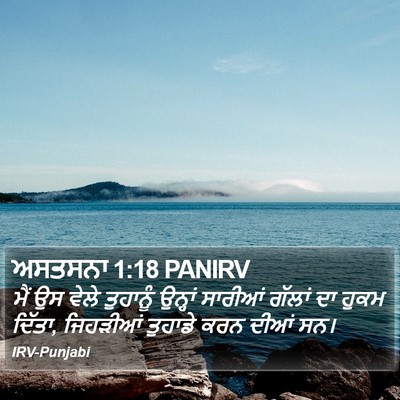 ਅਸਤਸਨਾ 1:18 PANIRV Bible Verse Image