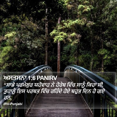 ਅਸਤਸਨਾ 1:6 PANIRV Bible Verse Image