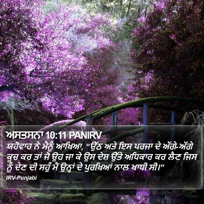ਅਸਤਸਨਾ 10:11 PANIRV Bible Verse Image