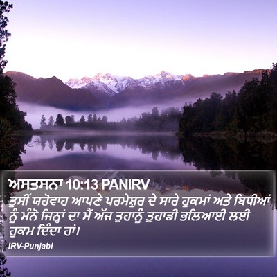 ਅਸਤਸਨਾ 10:13 PANIRV Bible Verse Image