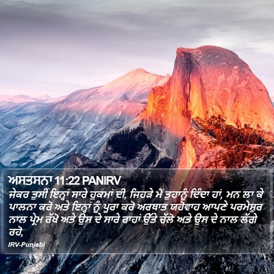 ਅਸਤਸਨਾ 11:22 PANIRV Bible Verse Image