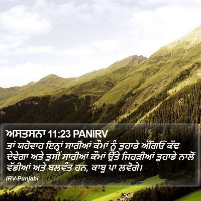 ਅਸਤਸਨਾ 11:23 PANIRV Bible Verse Image