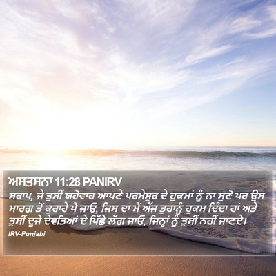 ਅਸਤਸਨਾ 11:28 PANIRV Bible Verse Image