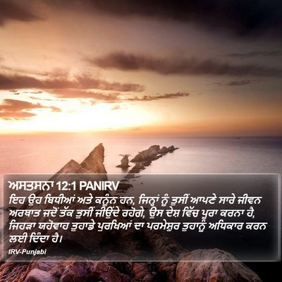 ਅਸਤਸਨਾ 12:1 PANIRV Bible Verse Image