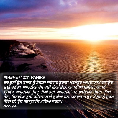 ਅਸਤਸਨਾ 12:11 PANIRV Bible Verse Image
