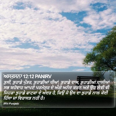 ਅਸਤਸਨਾ 12:12 PANIRV Bible Verse Image