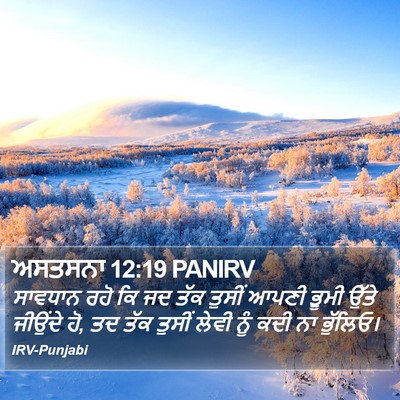 ਅਸਤਸਨਾ 12:19 PANIRV Bible Verse Image
