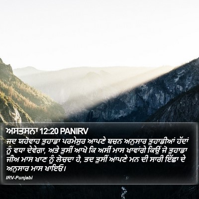ਅਸਤਸਨਾ 12:20 PANIRV Bible Verse Image