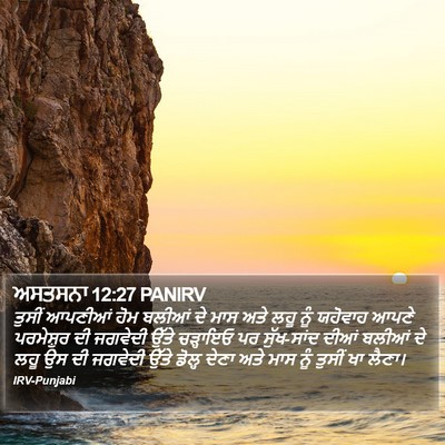ਅਸਤਸਨਾ 12:27 PANIRV Bible Verse Image