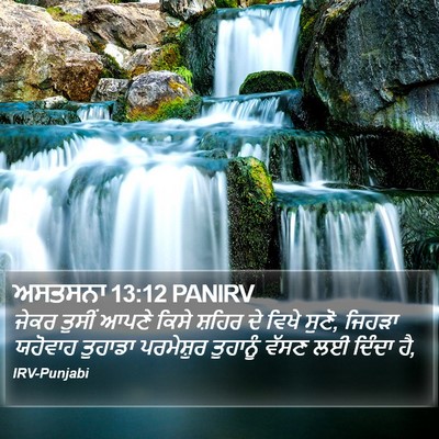 ਅਸਤਸਨਾ 13:12 PANIRV Bible Verse Image