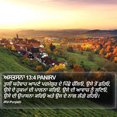 ਅਸਤਸਨਾ 13:4 PANIRV Bible Verse Image