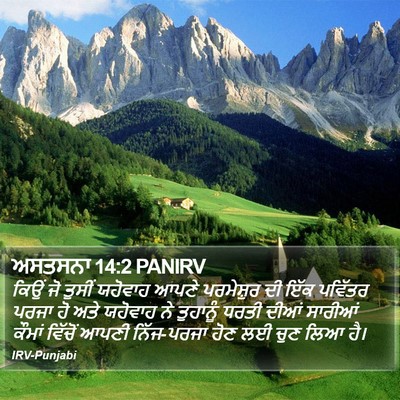 ਅਸਤਸਨਾ 14:2 PANIRV Bible Verse Image