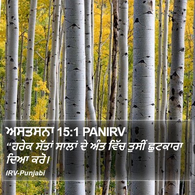 ਅਸਤਸਨਾ 15:1 PANIRV Bible Verse Image