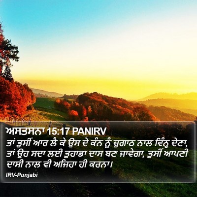 ਅਸਤਸਨਾ 15:17 PANIRV Bible Verse Image