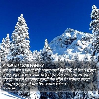 ਅਸਤਸਨਾ 15:18 PANIRV Bible Verse Image