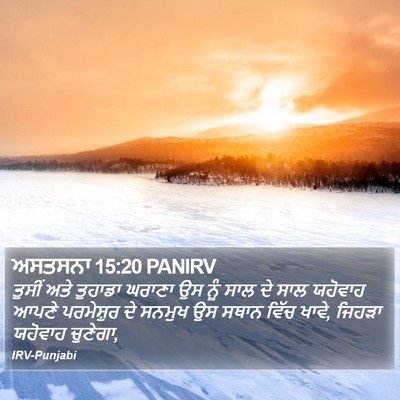 ਅਸਤਸਨਾ 15:20 PANIRV Bible Verse Image