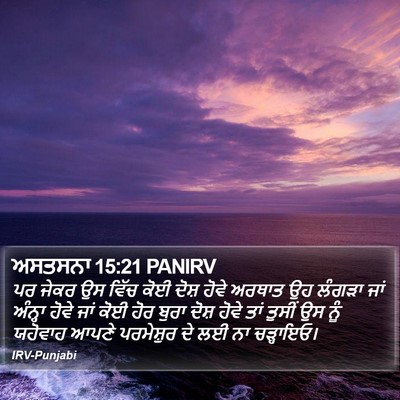 ਅਸਤਸਨਾ 15:21 PANIRV Bible Verse Image