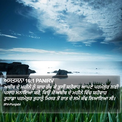 ਅਸਤਸਨਾ 16:1 PANIRV Bible Verse Image