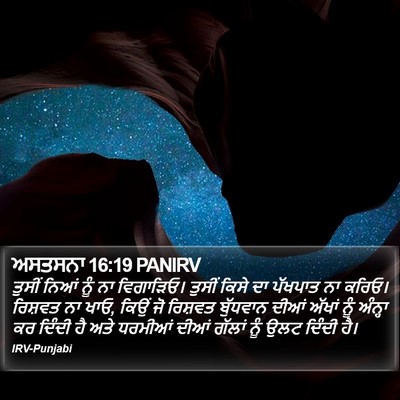 ਅਸਤਸਨਾ 16:19 PANIRV Bible Verse Image