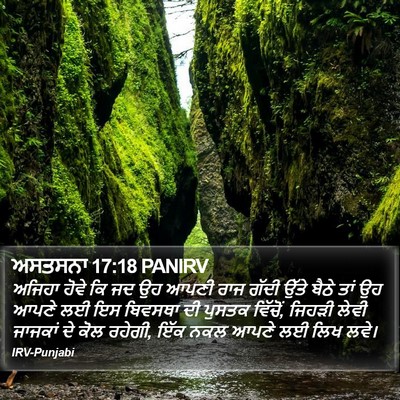 ਅਸਤਸਨਾ 17:18 PANIRV Bible Verse Image