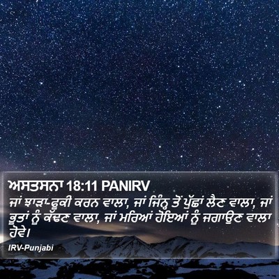 ਅਸਤਸਨਾ 18:11 PANIRV Bible Verse Image